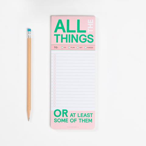 Knock Knock All The Things Make-a-List Pad