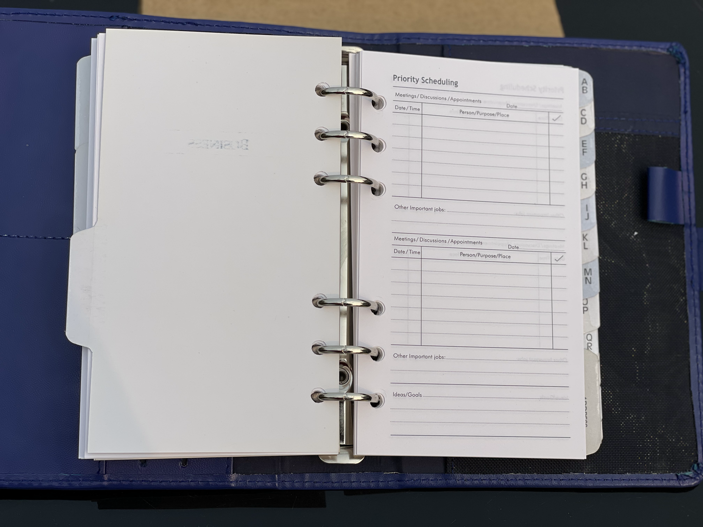 PPM Personal Ring Planner