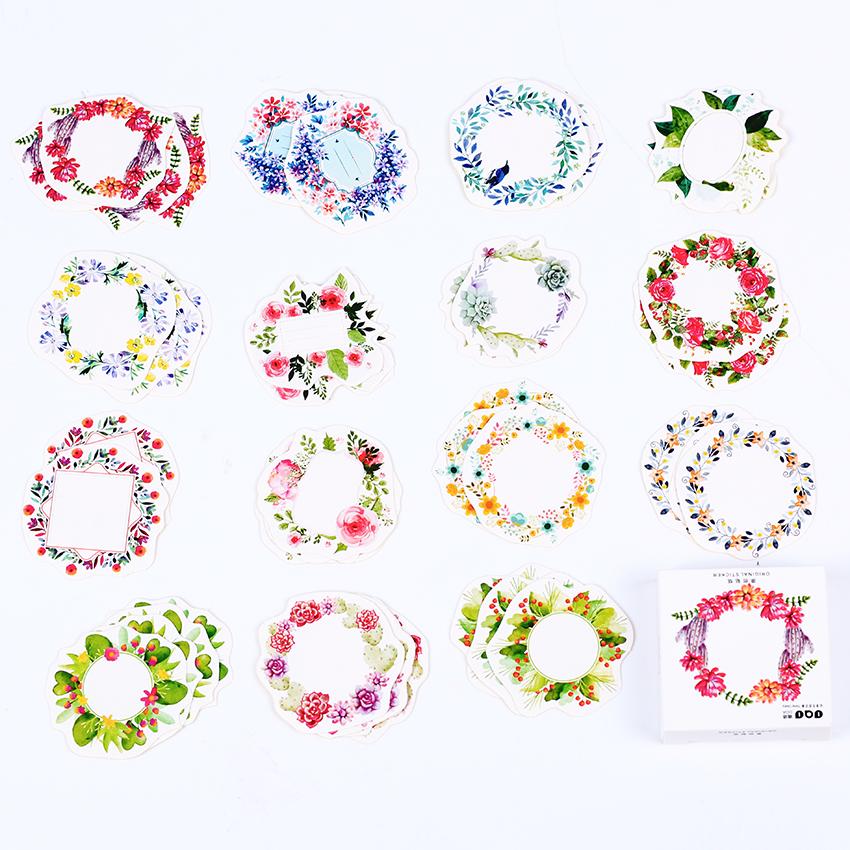 Summer Flower Wreath Stickers