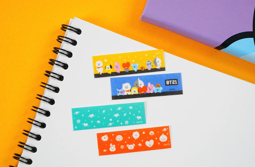 BTS BT21 OFFICIAL MASKING TAPE KIT