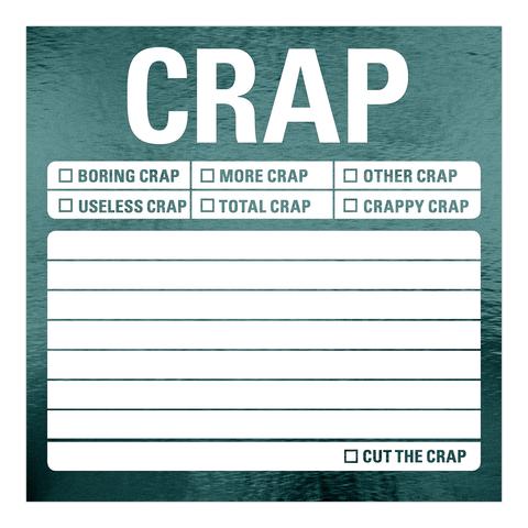 Knock Knock Crap Metallic Sticky Notes