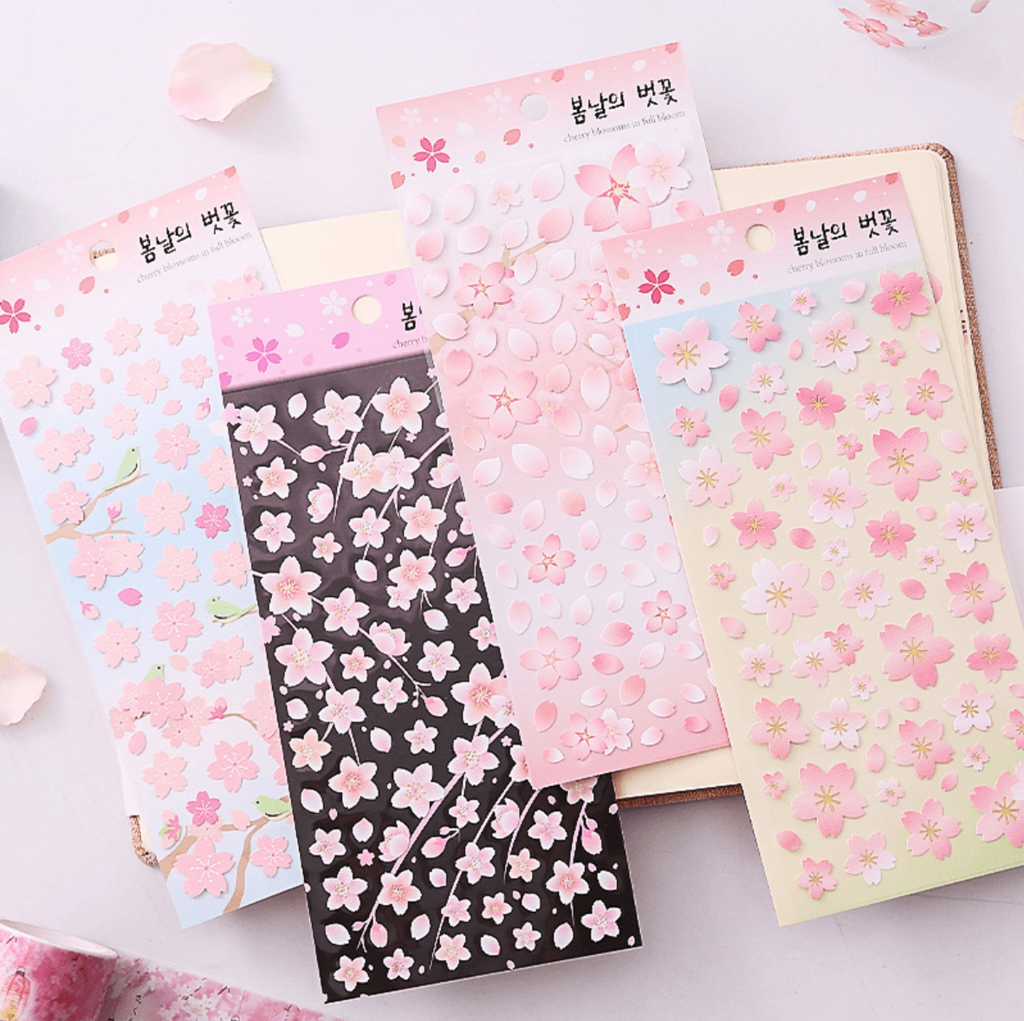 Sakura Cherry Blossom Stickers - In Full Bloom