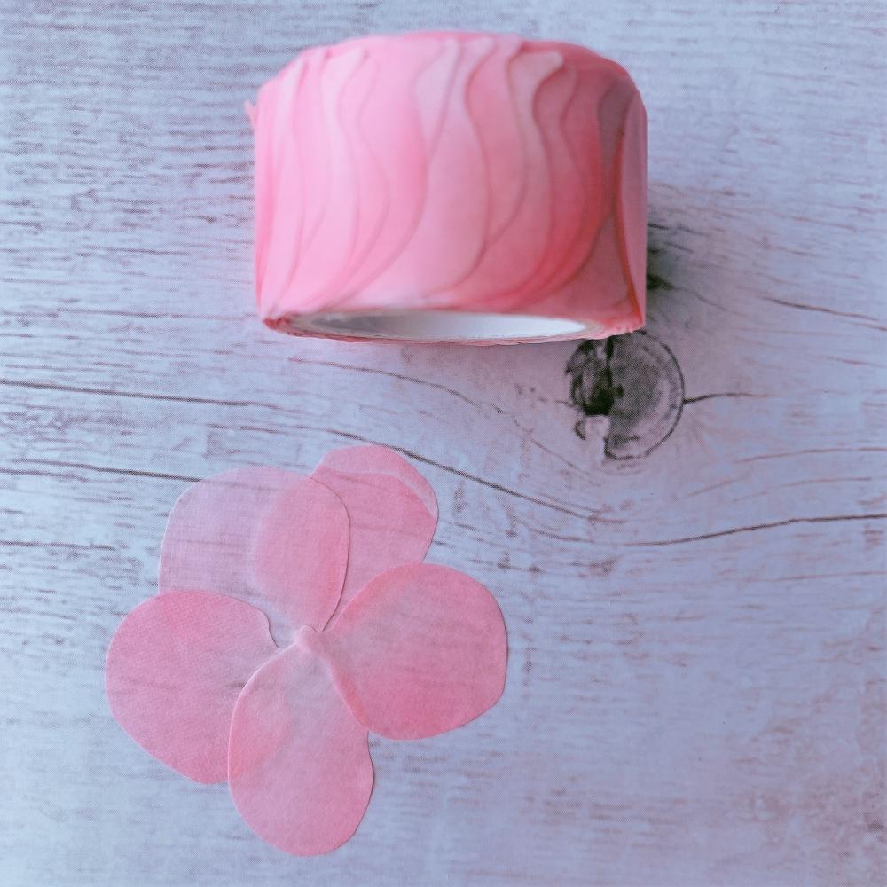Pink Piquant Washi Flower Petal Set