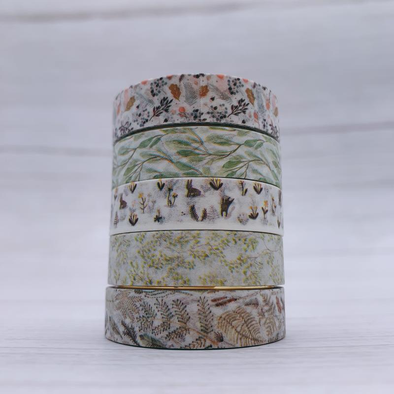 5 Piece Osamu Washi Tape Set