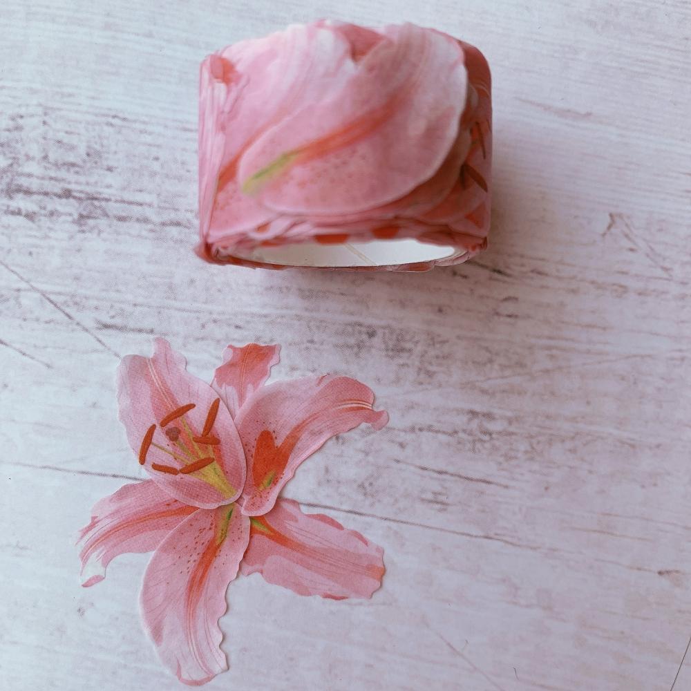 Pink Piquant Washi Flower Petal Set