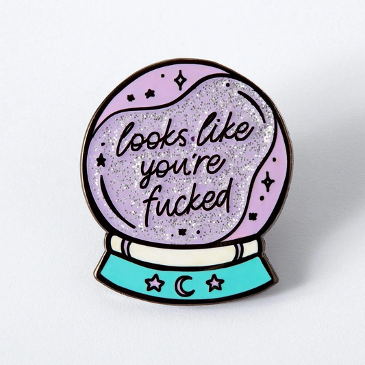 Crystal Ball Enamel Pin