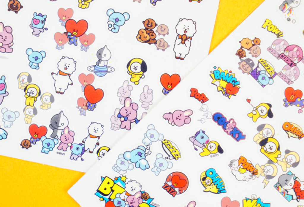 BT21 OFFICIAL CLEAR STICKER