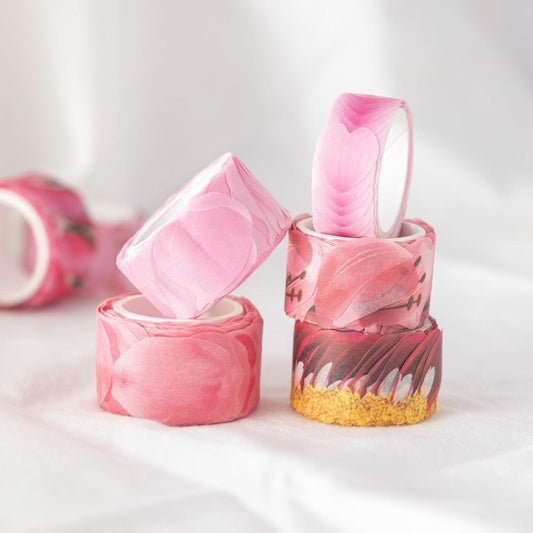 Pink Piquant Washi Flower Petal Set