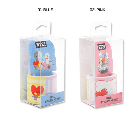 BT21 OFFICIAL STICKY ROLL MEMOPAD