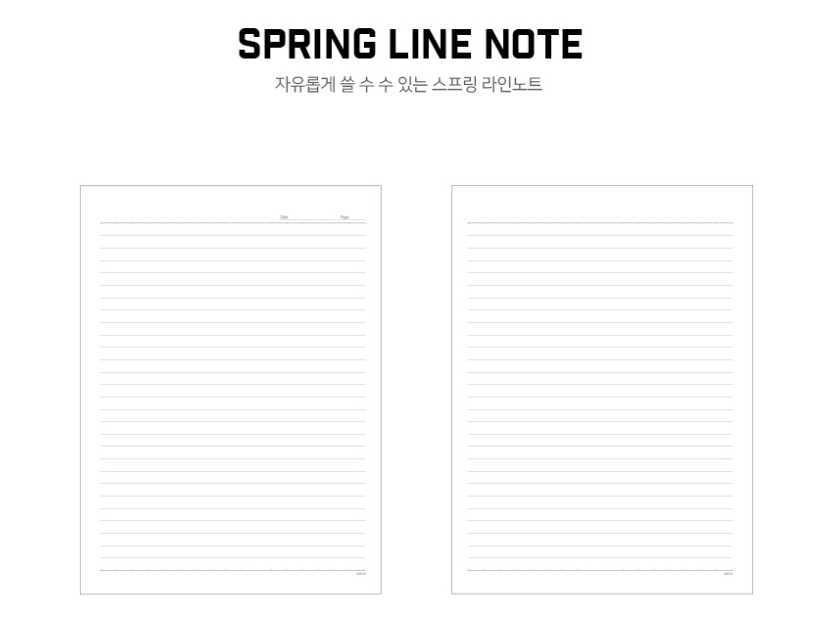 BTS BT21 OFFICIAL SPRING NOTEBOOK