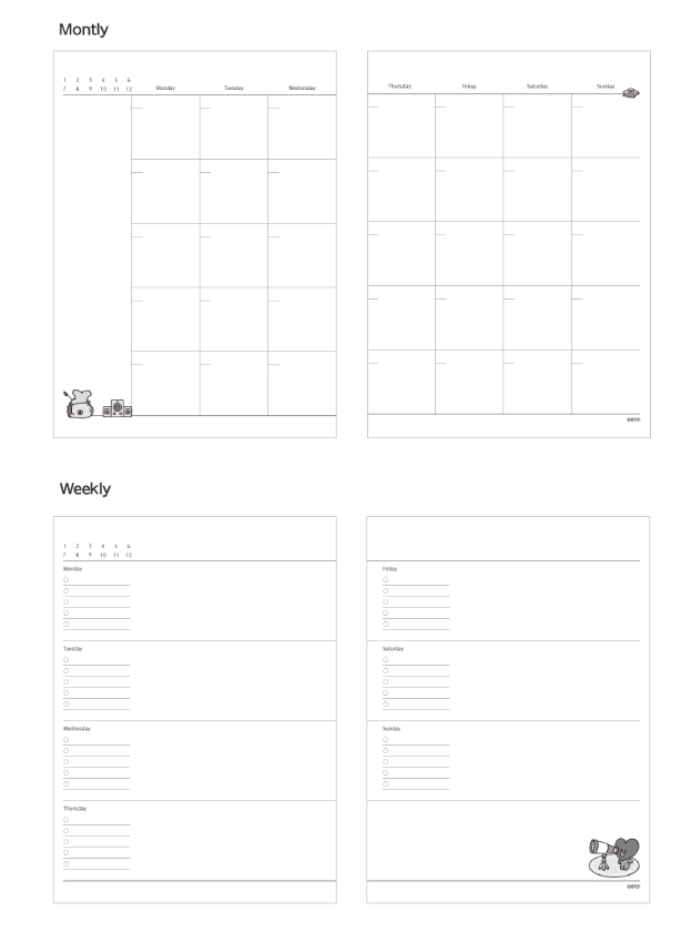 BT21 OFFICIAL DIARY| PLANNER