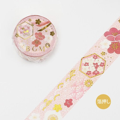 BGM Japanese Style ・Vermilion Plum Washi Tape