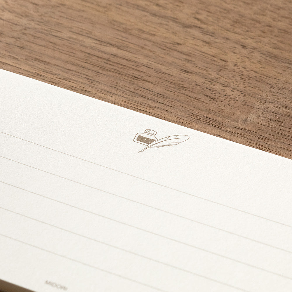 Message Letter Pad Giving a color White