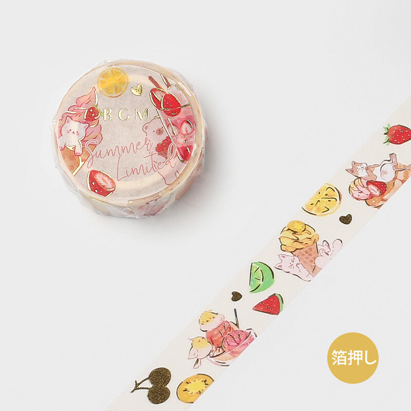 BGM Washi Tape Animal Sweets