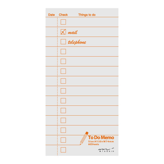 Memo Pad To do List Gray
