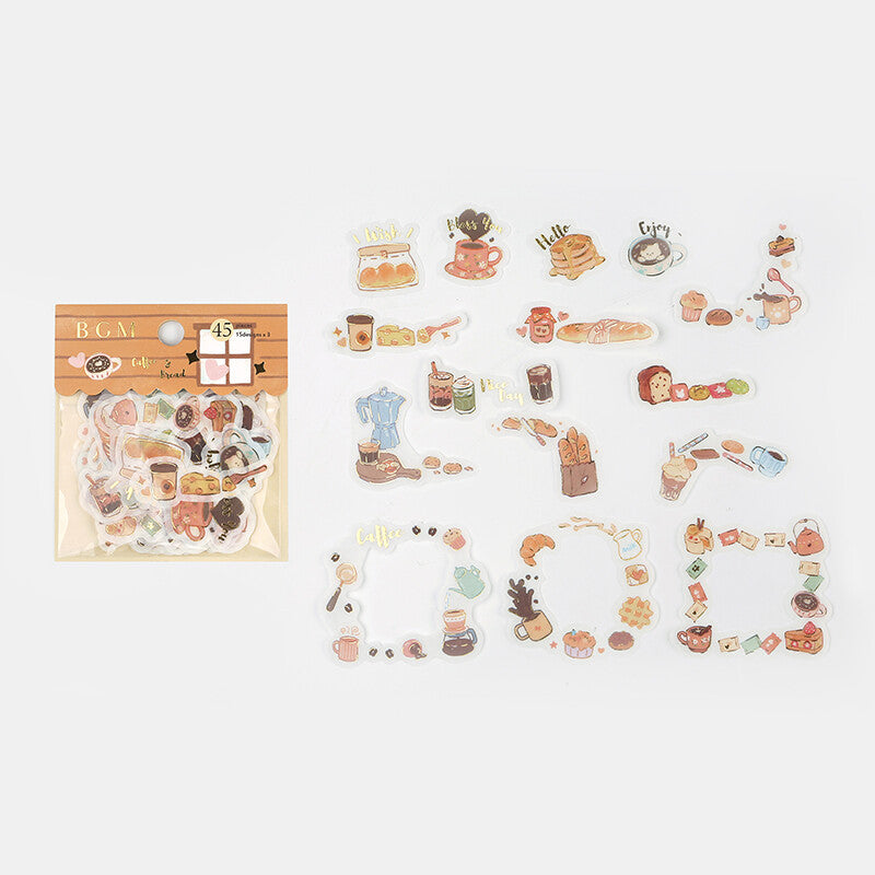 BGM Washi Sticker Sunny Cafe