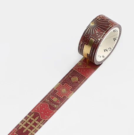 BGM Washi Tape- Arabian Night Red Hono