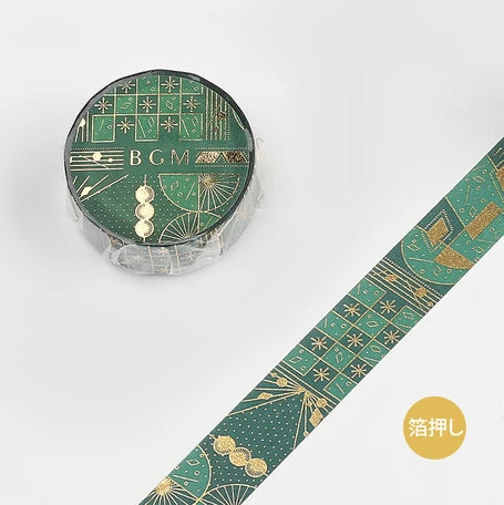 BGM Washi Tape- Arabian Night Gold Stone