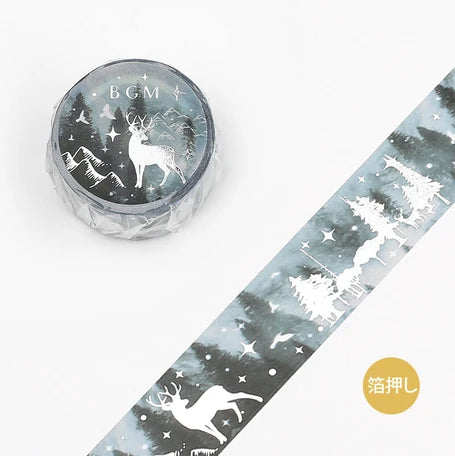 BGM Washi Tape- Nature Poetry Forest