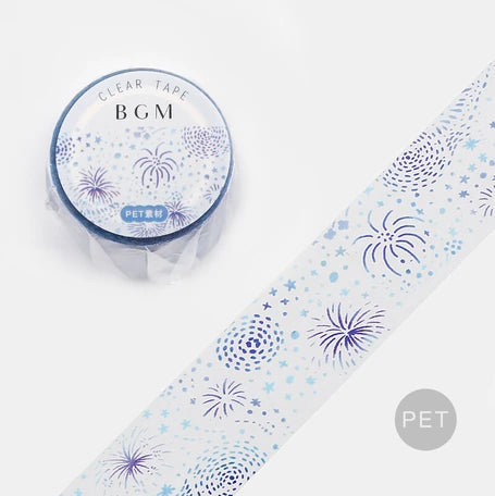 BGM Clear Tape- Fireworks