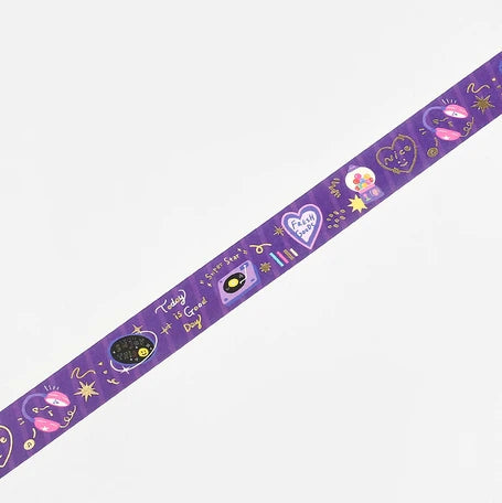 BGM Washi Tape- Purple Party