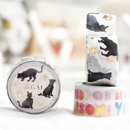 BGM Washi Tape- Black Cat