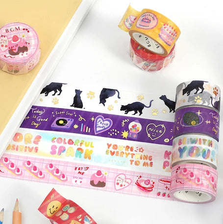 BGM Washi Tape- Black Cat