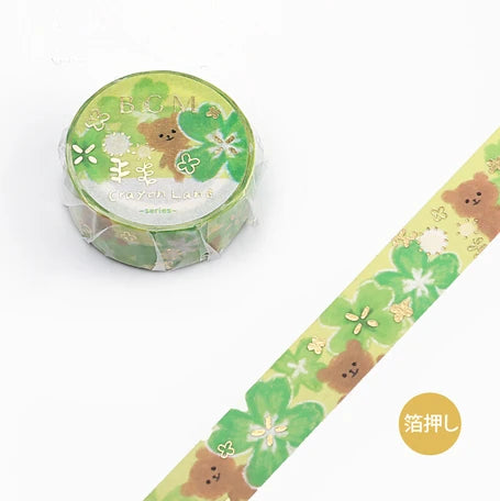 BGM Washi Tape- Crayon Land Clover