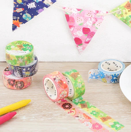 BGM Washi Tape- Crayon Land Clover