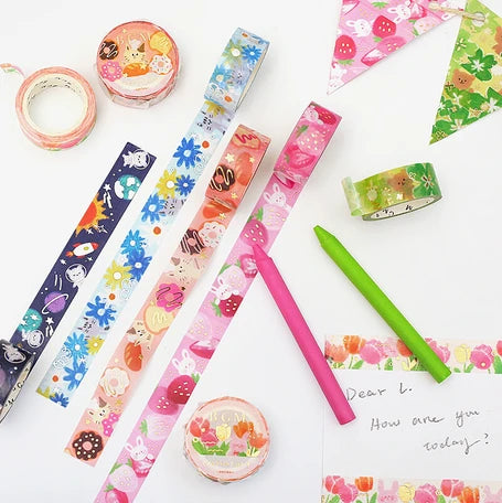 BGM Washi Tape- Crayon Land Clover
