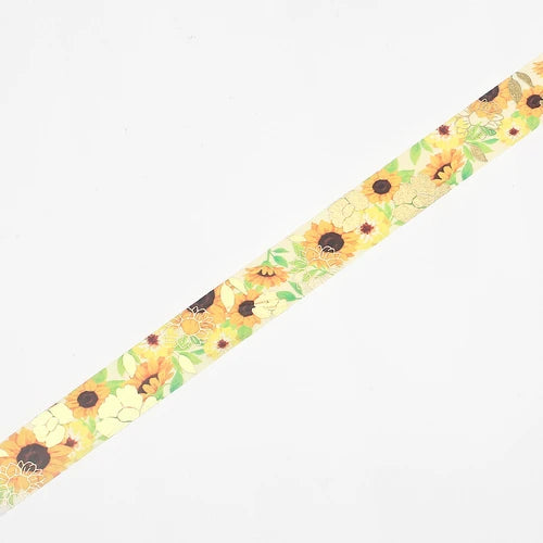 BGM Washi Tape- Flower Melody Sunflower