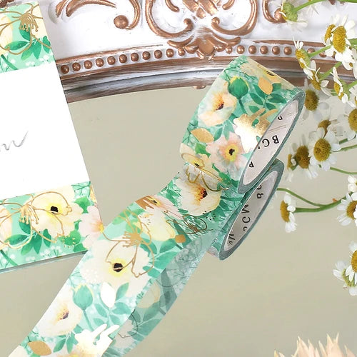 BGM Washi Tape- Flower Melody Anemones