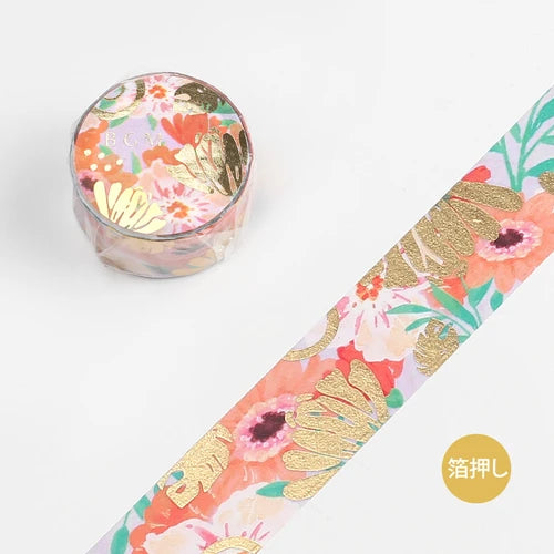 BGM Washi Tape- Flower Melody Gerbera