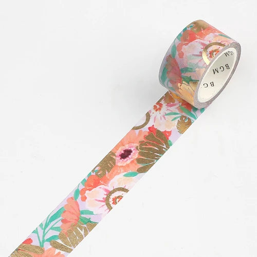 BGM Washi Tape- Flower Melody Gerbera