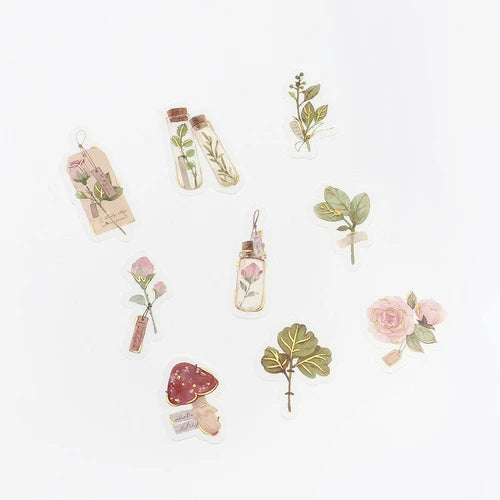 BGM Foil Stamping Stickers- Botanical book