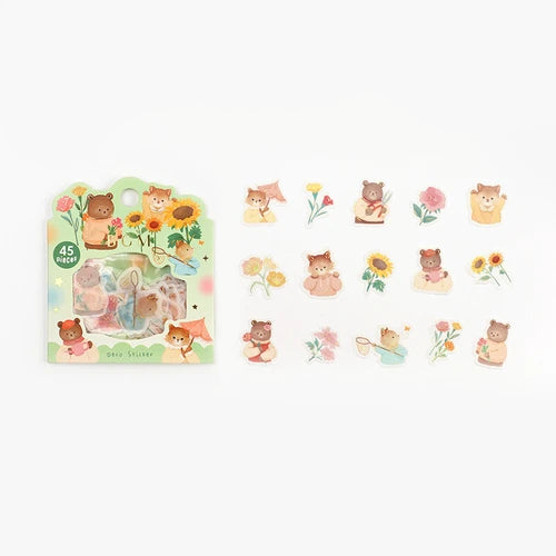BGM Foil Stamping Stickers- Garden