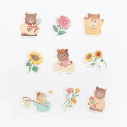 BGM Foil Stamping Stickers- Garden