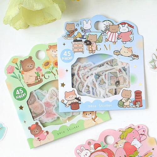 BGM Foil Stamping Stickers- Garden
