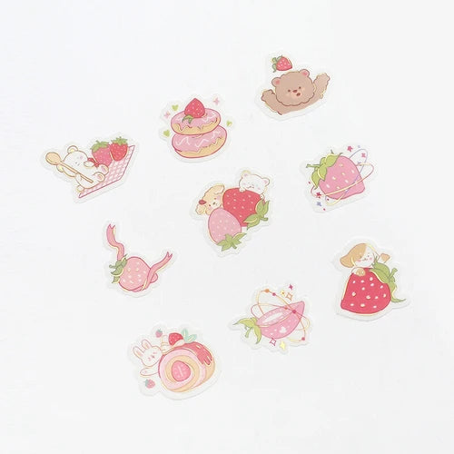 BGM Foil Stamping Stickers- Strawberry