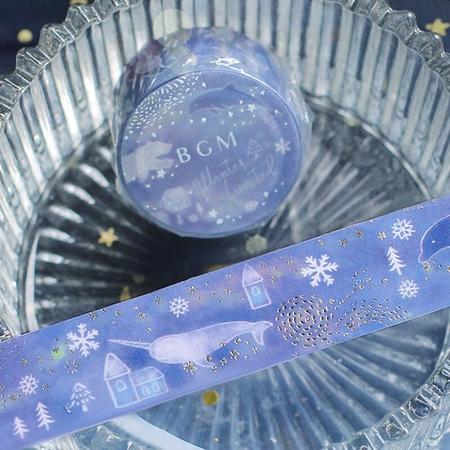 BGM Washi Tape- Water Snow