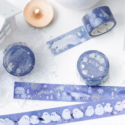 BGM Washi Tape- Water Snow