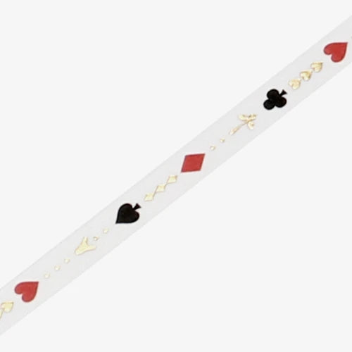 BGM Slim Washi Tape- Playing Card Pattern