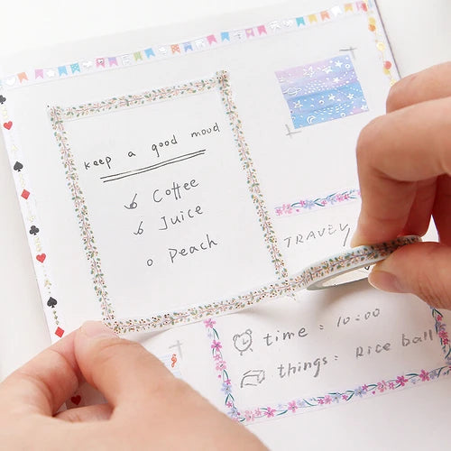 BGM Slim Washi Tape- Flags