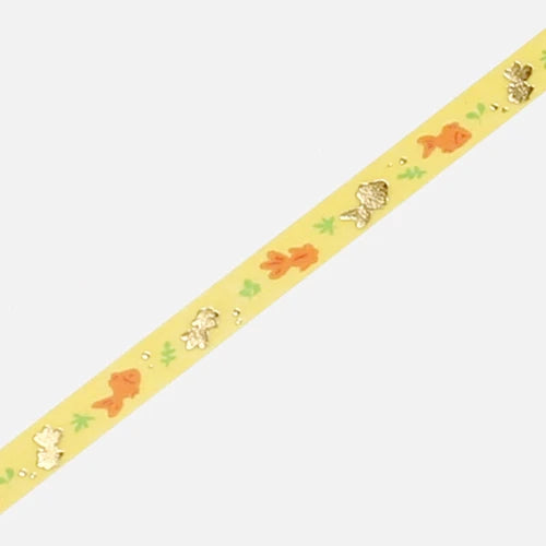 BGM Slim Washi Tape- Goldfish