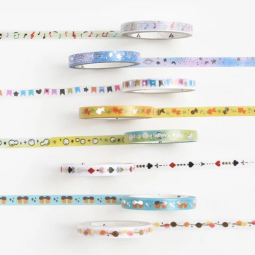 BGM Slim Washi Tape- Goldfish