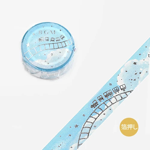 BGM Washi Tape- Azure Train