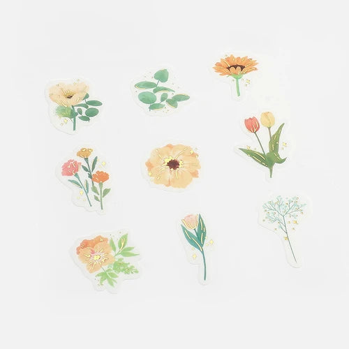 BGM Foil Stamping Stickers- Yellow Garden