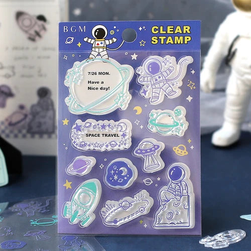 BGM Clear Stamp -Space Travel