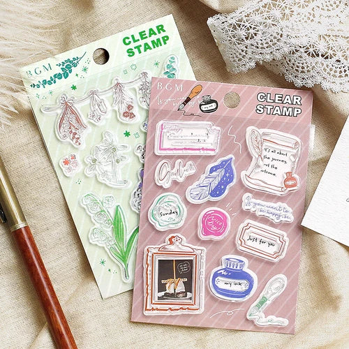 BGM Clear Stamp - Writing Papers & Envelope