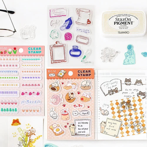 BGM Clear Stamp - Writing Papers & Envelope